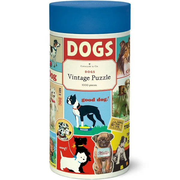 Cavallini Vintage Puzzle: Dogs 1000pc