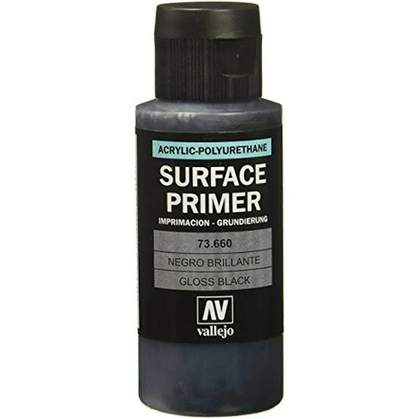 Vallejo: Surface Primer 60ml Gloss Black