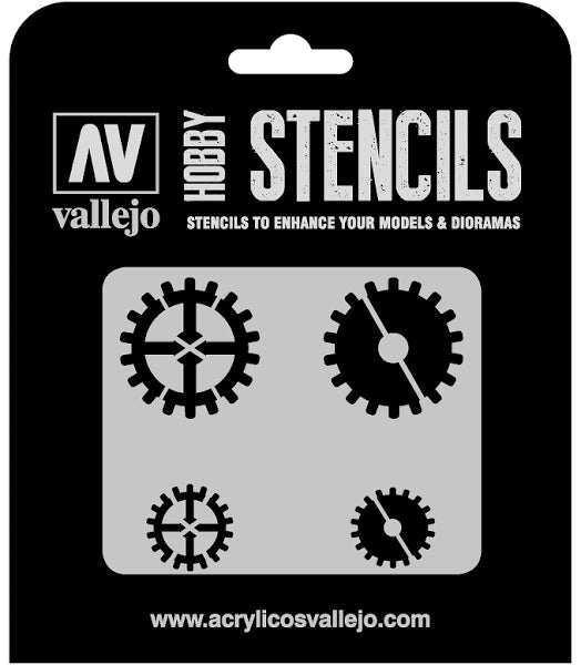 Vallejo: Stencil - Gear Markings