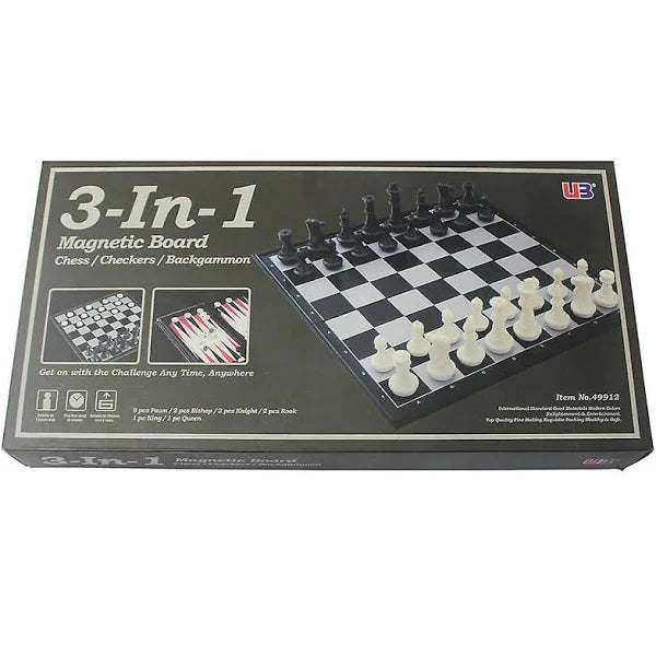 Chess 3-In-1 Magnetic 12"
