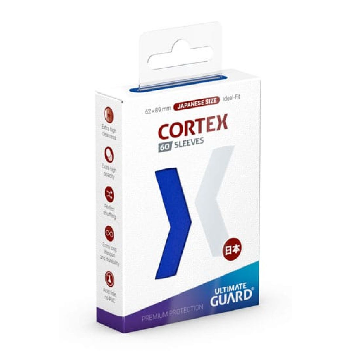 Ultimate Guard: Cortex Sleeves Japanese Size (60) - Blue
