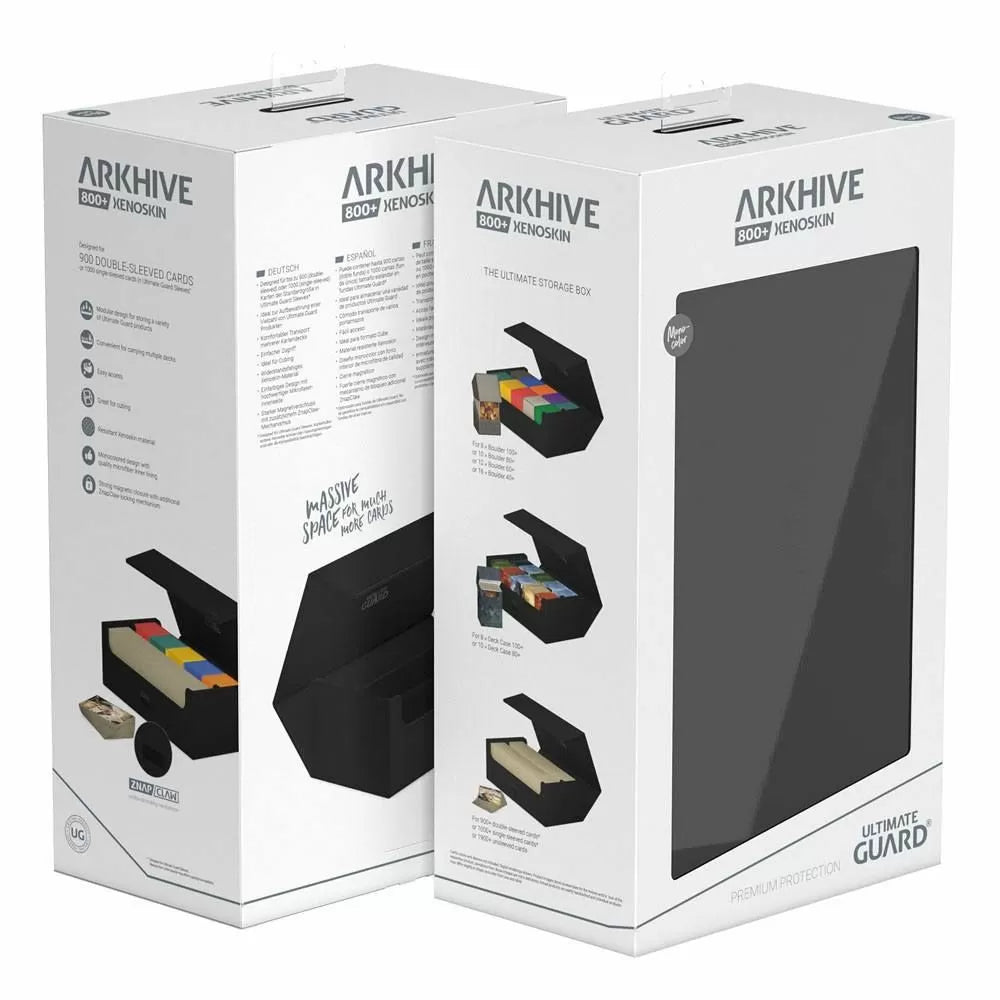 Ultimate Guard: Arkhive Flip Case 800+ XenoSkin Monocolour Black Deck Box