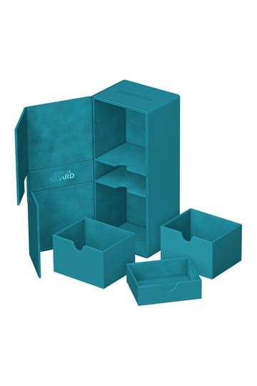 Ultimate Guard Twin Flip n Tray Deck Case 266+ XenoSkin Petrol