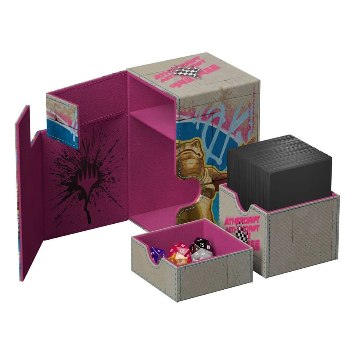 Ultimate Guard: XenoSkin Flip´n´Tray Deck Case 100+ – MTG: Aetherdrift – Sab-Sunen