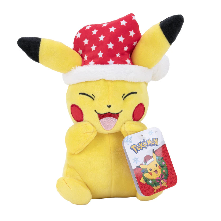 Pokemon: 8" Plush - Christmas Pikachu