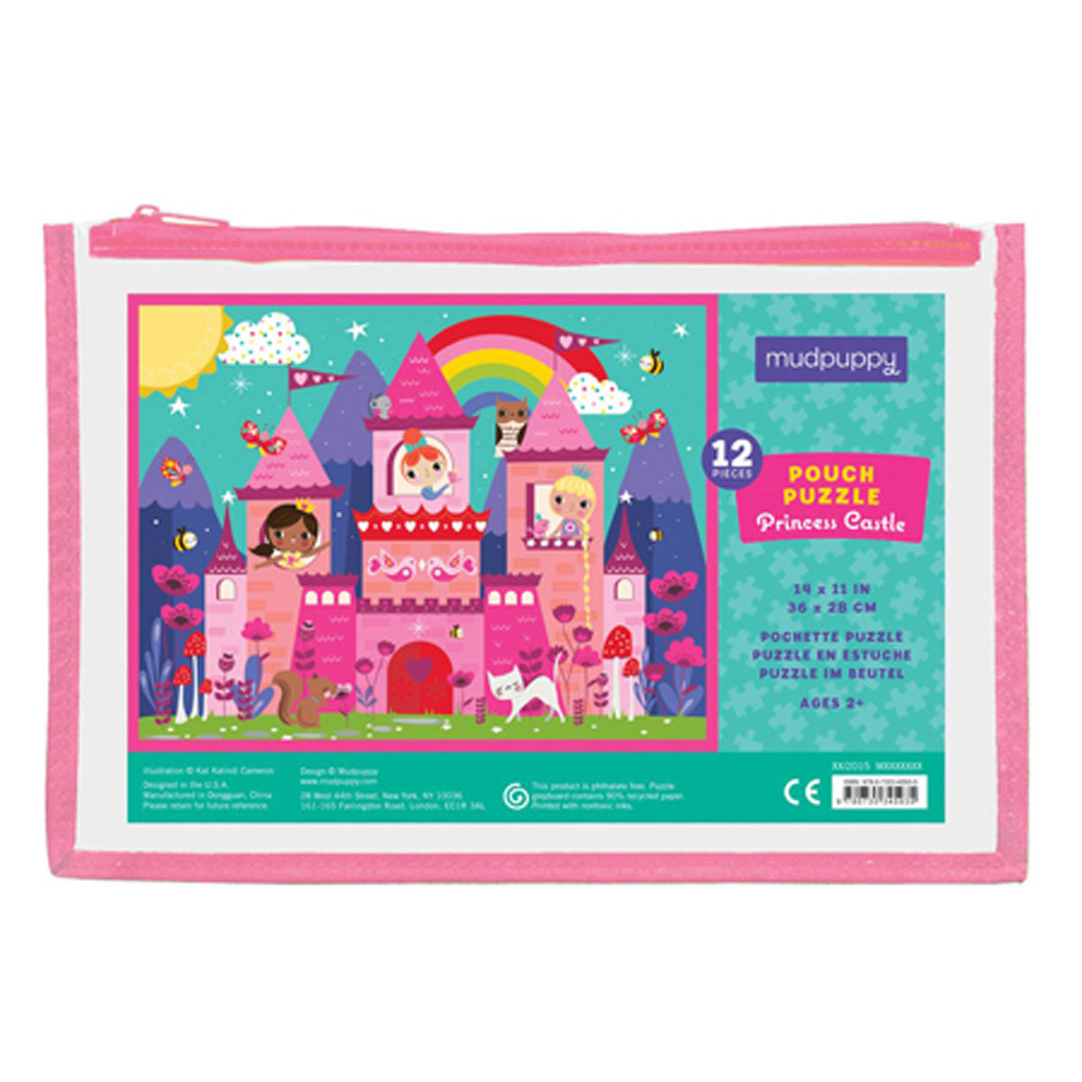 Mudpuppy Pouch Puzzle: Princess Castle 12pc