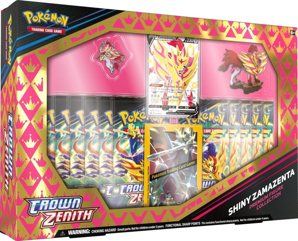 Pokemon: Crown Zenith Shiny Zacian/Zamazenta Figure Box