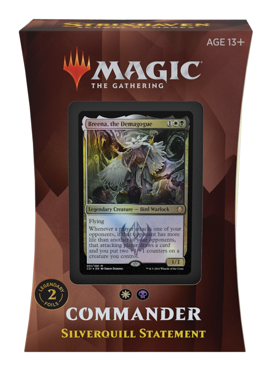 MTG: Strixhaven: School of Mages Commander Deck Silverquill Statement