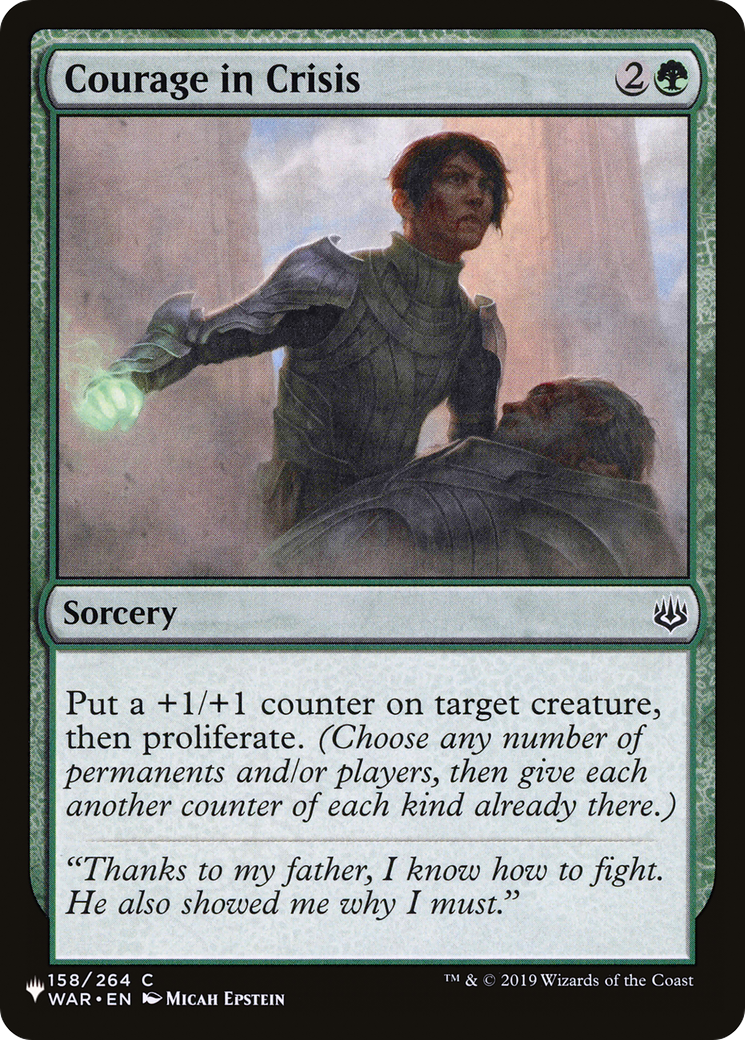 Courage in Crisis [The List]
