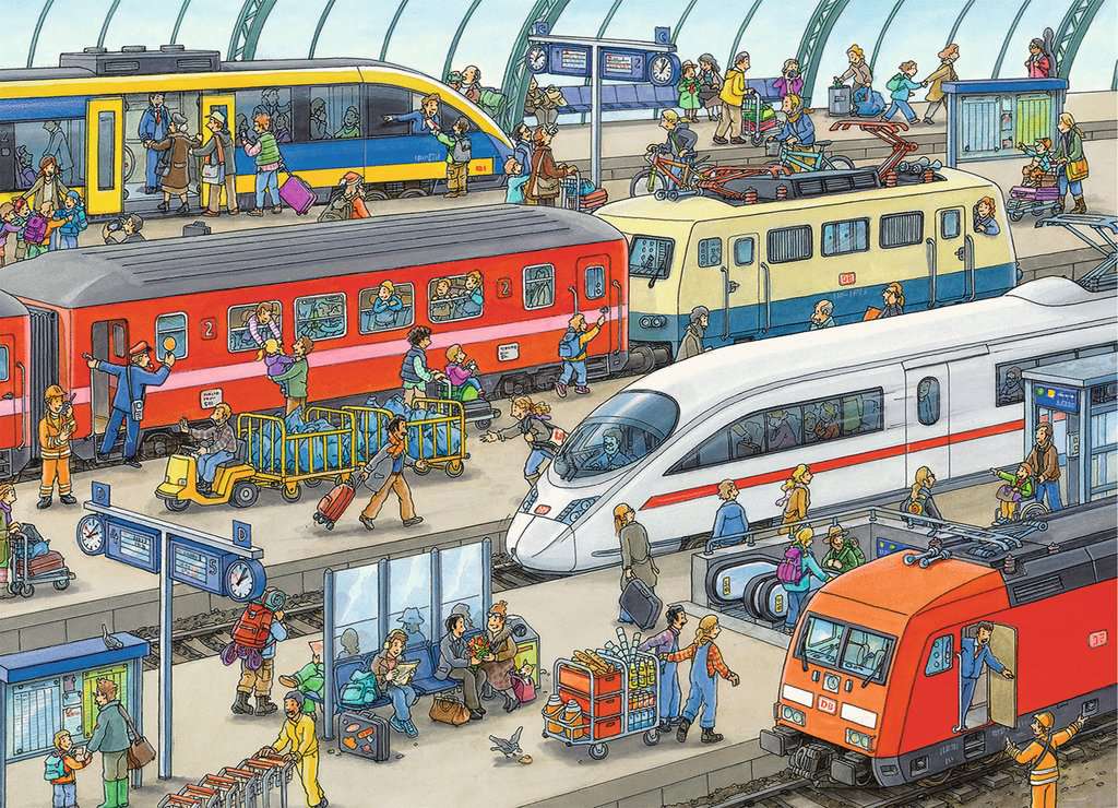 Ravensburger: Railway Station Puzzle 60pc