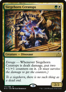 Siegehorn Ceratops [Rivals of Ixalan]