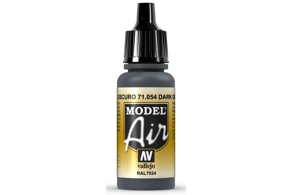 Vallejo: Model Air Dark Grey Blue 17 ml Acrylic Airbrush Paint