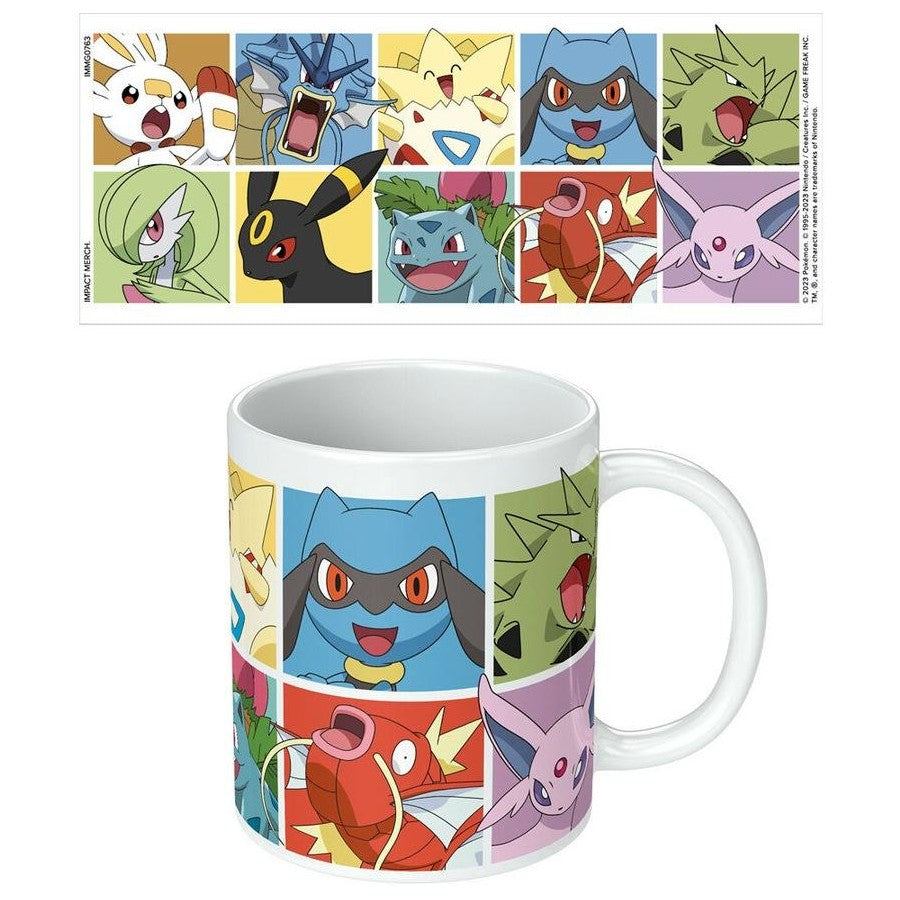 Pokemon: Kanto Grid Ceramic Mug