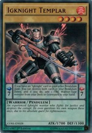 Igknight Templar [CORE-EN028] Ultra Rare