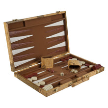 Deluxe Backgammon Attaché World Map 15"