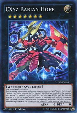 CXyz Barian Hope [MP15-EN189] Super Rare