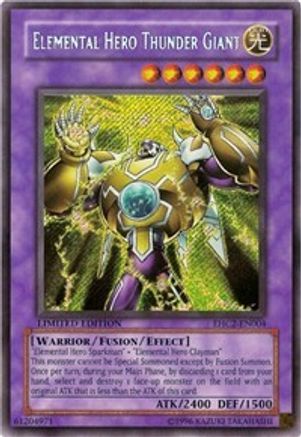 Elemental Hero Thunder Giant [EHC2-EN004] Secret Rare
