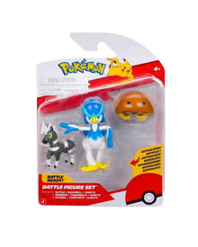 Pokemon: Battle Figure 3 Pack - Blitzle & Quaxwell & Kabuto