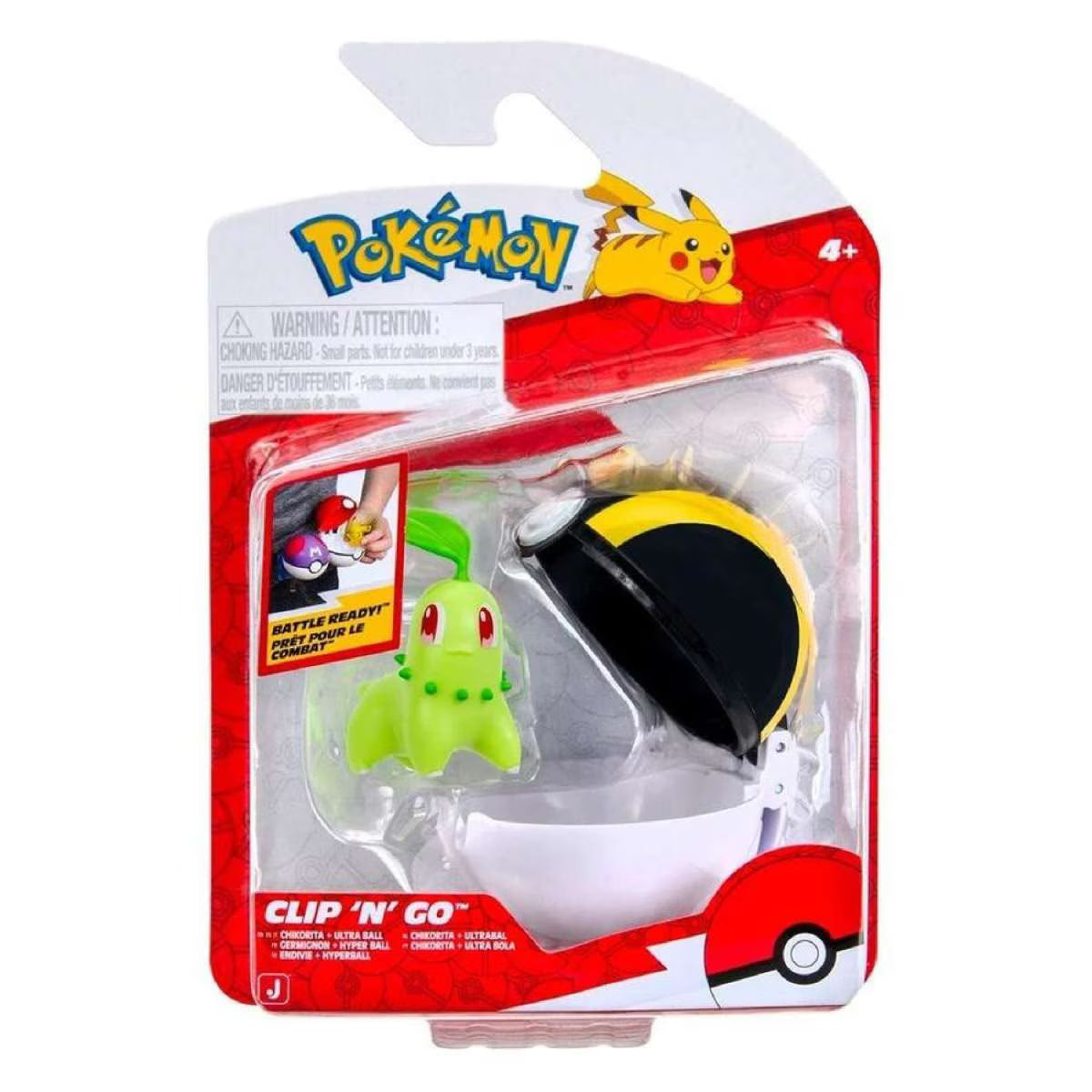 Pokemon Clip'n'Go - Chikorita + Ultra Ball