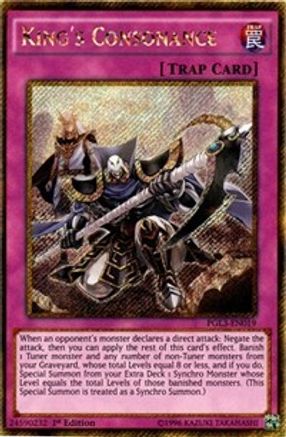 King's Consonance [PGL3-EN019] Gold Secret Rare