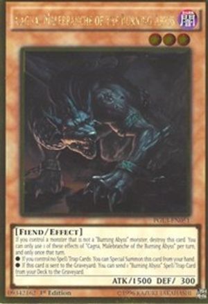 Cagna, Malebranche of the Burning Abyss [PGL3-EN051] Gold Rare