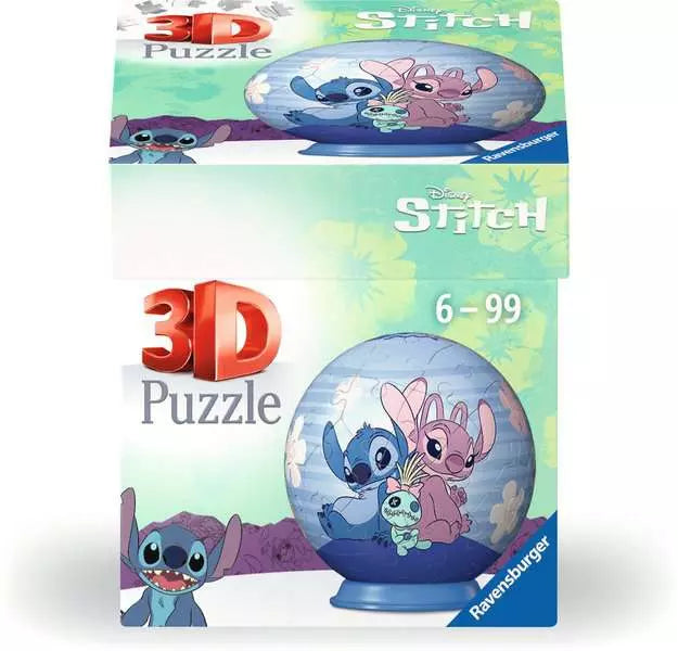 Ravensburger: 3D Puzzle - Disney Stitch & Friends Puzzleball 55pc