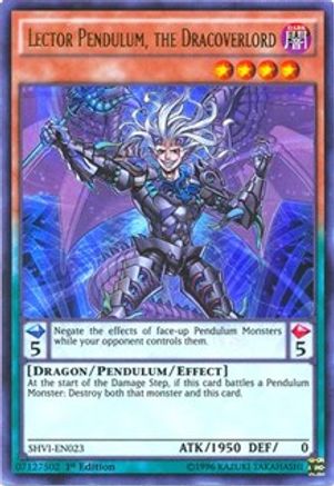 Lector Pendulum, the Dracoverlord [SHVI-EN023] Ultra Rare