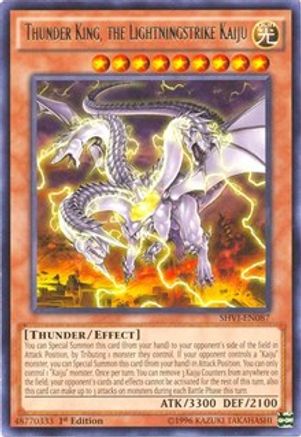 Thunder King, the Lightningstrike Kaiju [SHVI-EN087] Rare