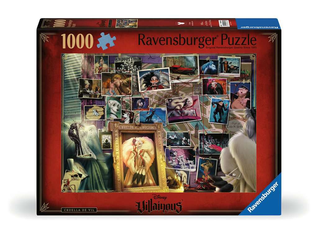 Ravensburger: Disney Villainous Cruella De Vil 1000pc