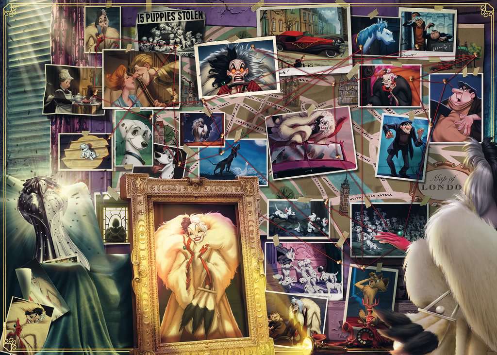 Ravensburger: Disney Villainous Cruella De Vil 1000pc