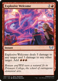 Explosive Welcome [Strixhaven: School of Mages]
