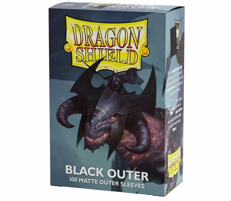 Dragon Shield: Matte Sleeves (100) Black Outer