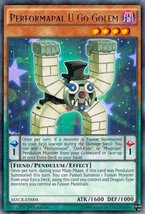 Performapal U Go Golem [MACR-EN004] Rare