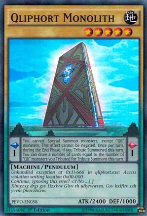 Qliphort Monolith [PEVO-EN058] Super Rare