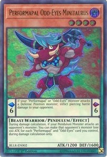 Performapal Odd-Eyes Minitaurus [BLLR-EN002] Ultra Rare