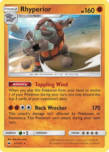 Rhyperior (67/147) [Sun & Moon: Burning Shadows]