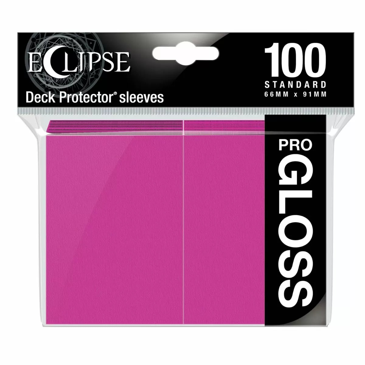 Ultra Pro: Eclipse Deck Protector - Standard Size Card Sleeves - Gloss 100 (Hot Pink)