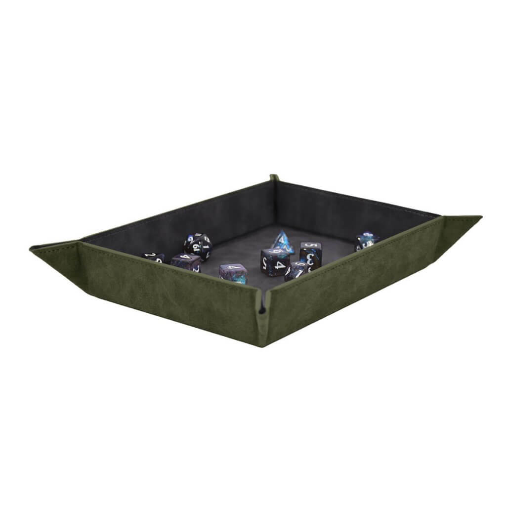 Ultra Pro: Foldable Dice Rolling Trays- Emerald Suede