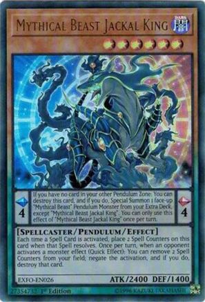 Mythical Beast Jackal King [EXFO-EN026] Ultra Rare