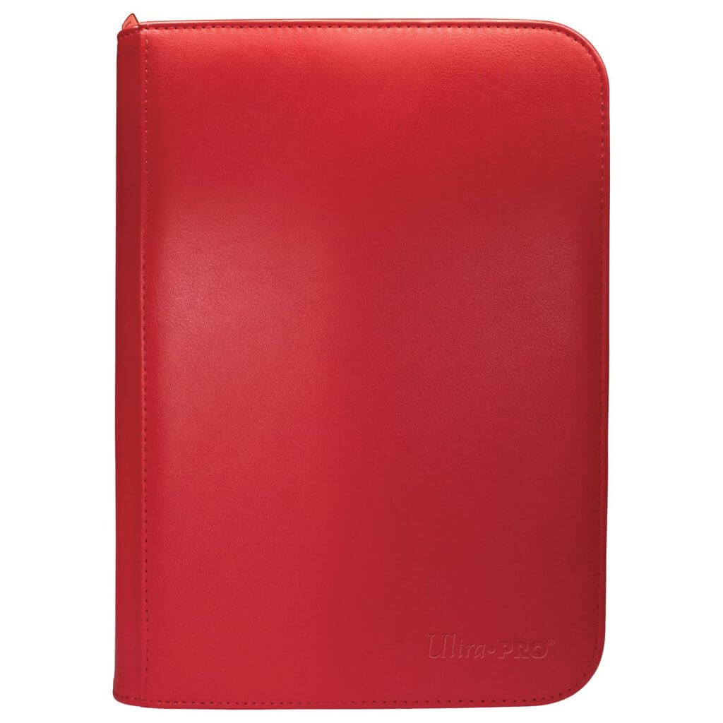 Ultra Pro: Vivid 4-Pocket Zippered PRO-Binder (Red)
