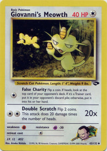 Giovanni's Meowth (43/132) [Gym Challenge Unlimited]