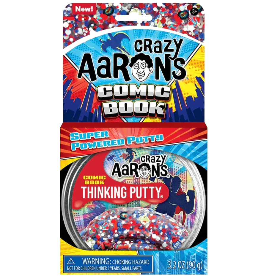 Crazy Aaron's Thinking Putty: 4" Comic Book