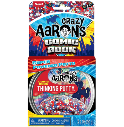 Crazy Aaron's Thinking Putty: 4" Comic Book