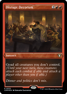 Disrupt Decorum (CMM-533) - Commander Masters Etched Foil