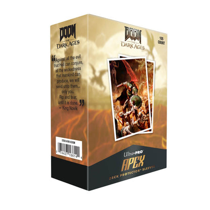 Ultra Pro: Apex Deck Protector Sleeves - DOOM: The Dark Ages Doomguy Melee - 105ct