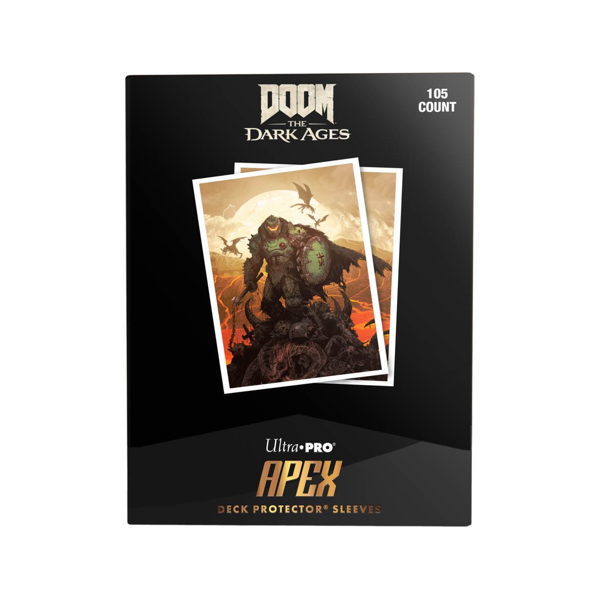 Ultra Pro: Apex Deck Protector Sleeves - DOOM: The Dark Ages Doomguy - 105ct