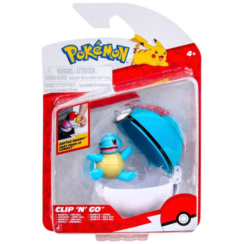 Pokemon Clip'n'Go - Squirtle + Lure Ball