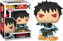 Funko: Fire Force - Shinra with Fire 981 Pop!
