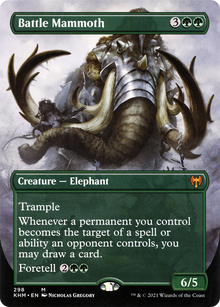 Battle Mammoth (Borderless Alternate Art) [Kaldheim]