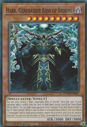 Harr, Generaider Boss of Storms [ETCO-EN027] Super Rare